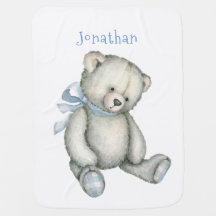 Bebé niño Oso de peluche azul personalizado Keepsa