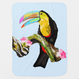 Mantita Para Bebé Bebé para pájaros Toucan - Colores Personalizados