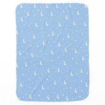 Blue Moon & Stars Baby Blanket