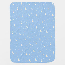 Mantita Para Bebé Blue Moon & Stars Baby Blanket
