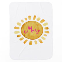 Boho Sol Amarillo Nombre Personalizado