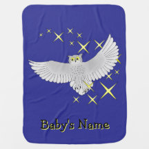 Búho Estrella Azul Personalizado Lindo