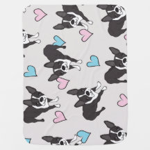 Cama de bebé de Boston terrier