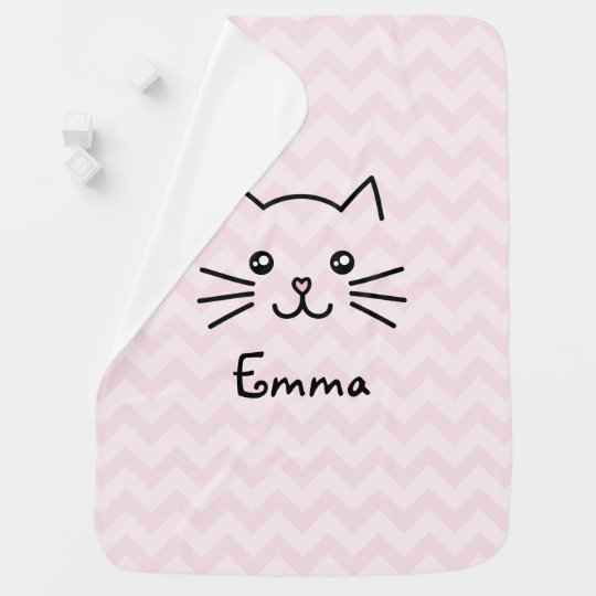 Mantita Para Bebe Cara Linda Del Gato Del Gatito De Kawaii Con La Zazzle Es Mantita Para Bebe Cara Linda Del Gato Del Gatito De Kawaii Con La Zazzle Es