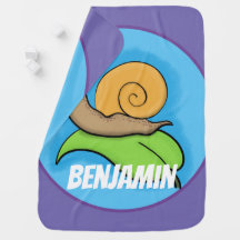 Caracol naranja lindo en el ilustracion personaliz