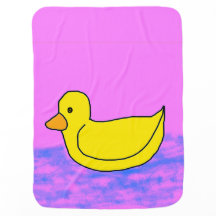 Cuato pato amarillo en rosa