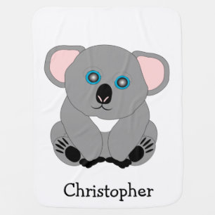 Mantita Para Bebé Diseño del oso Koala Añadir nombre