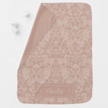 Duste funda de bebé de Woodland Pink Damask