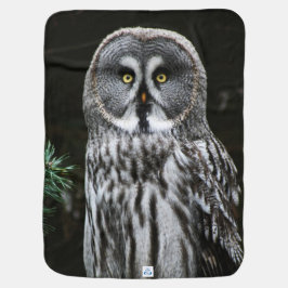 Mantita Para Bebé El gran búho gris