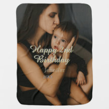 Feliz cumpleaños número 2 niños bebé madre amarill