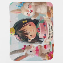 Fiesta de Cumpleaños de Niña con Conejitos Adorabl