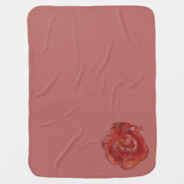 Mantita Para Bebé flor roja