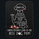 Mantita Para Bebé Happy Mother's Day Dog Mom<br><div class="desc">Happy Mother's Day Dog Mom</div>