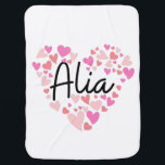 Mantita Para Bebé I love Alia - hearts for Alia<br><div class="desc">I love Alia - show all of your love for Alia,  great gift for wedding,  anniversary,  engagement,  birthday</div>