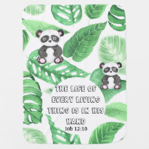 La vida de cada cosa viviente Panda Baby Blanket