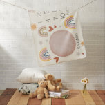 Mantita Para Bebé Lindo Arcoiris Boho Acuarela Multicolor<br><div class="desc">Este lindo diseño de arcoiris Boho presenta colores lindos en tonos pastel y rosa,  con el nombre de tus chicas,  este lindo diseño de manta para bebes es un regalo excelente para esa nueva mama. se puede personalizar con el nombre de tu bebe.</div>