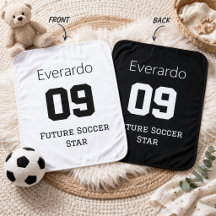 Nombre Personalizado Bebé Futuro Estrella Fútbol