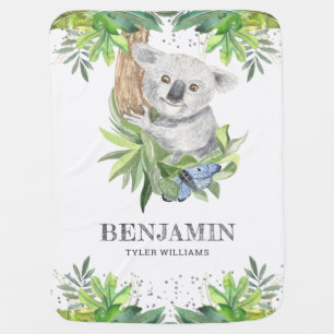 Mantita Para Bebé Oso Rústico de Bosque Cute Pequeño Koala