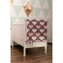 Patrón moderno de corazón de amor Cama de bebé