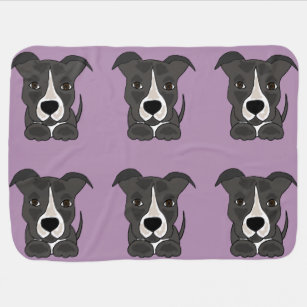 Mantas Pitbull Gris Para Bebes Zazzle Es