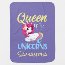 Personalizado el bebé morado de Unicornio