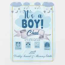 PERSONALIZADO "ES UN CHICO" ILUSTRACION DE LA NUBE