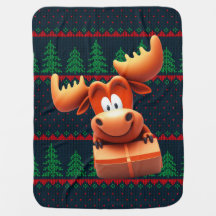 Personalizado Moose con Navidades regalando camise