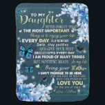 Mantita Para Bebé Personalized To My Daughter From Mom Butterfly<br><div class="desc">Personalized To My Daughter From Mom Butterfly</div>