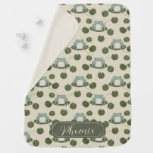 Rana Baby Blanket | Verde y Beige