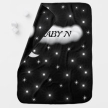 STARS AND MOON Baby Blanket