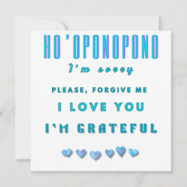 Mantra curadora de Ho'oponopono - Espiritual azul 