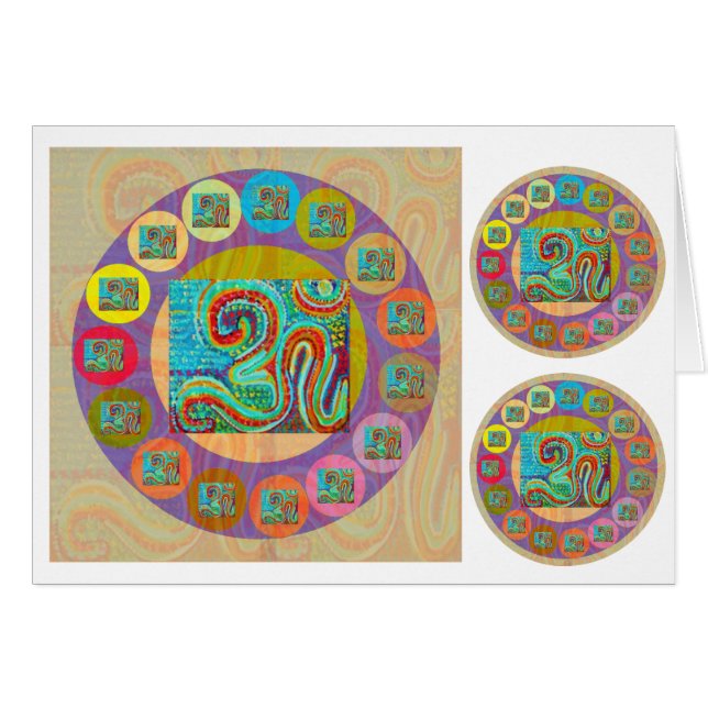 Mantra de OM: Exhibición motivadora y el cantar (Anverso (Horizontal))