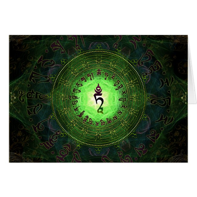 Mantra verde de Tara (Anverso (Horizontal))