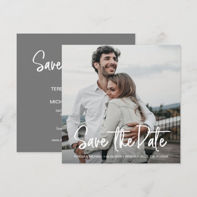 Manual minimalista Guardar la fecha Foto (Anverso / Reverso)