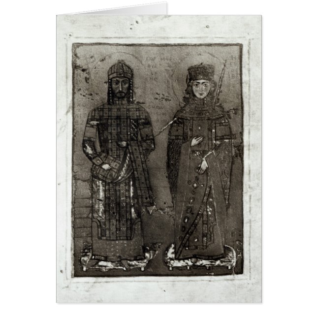 Manuel I Comnenus y Emperatriz María de Antioquía (Frente)
