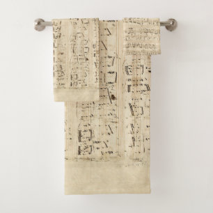 Manuscrito de Chopin de música de hojas antiguas