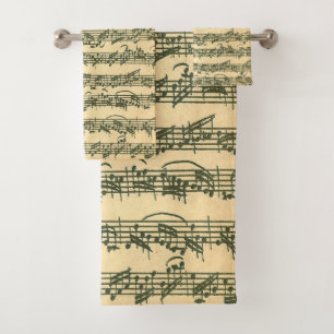 Manuscrito de la música original de Bach Chaconne