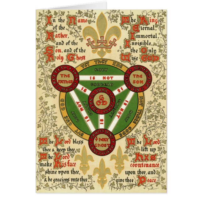 Manuscrito iluminado de la trinidad santa (Frente)