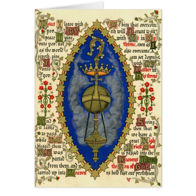 Manuscrito iluminado para el día de ascensión (Frente)