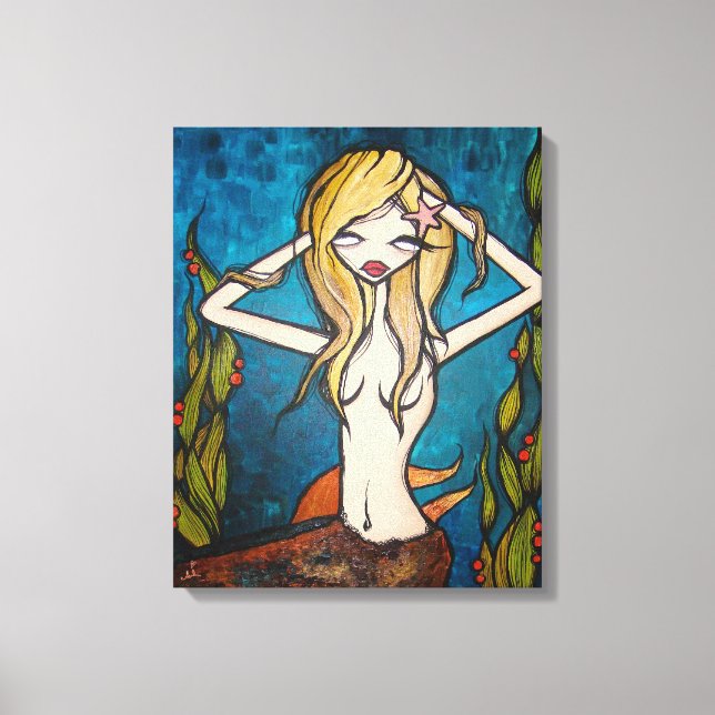 "Many Waters" Lienzo envuelto de 16" x 20" (Anverso)