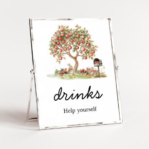 Manzana de Otoño de Nuestros Ojos Señal de Bebidas