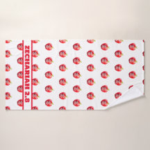 Manzana del ojo de Dios rojo y blanco