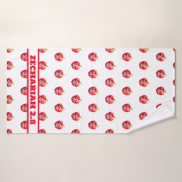 Manzana del ojo de Dios rojo y blanco