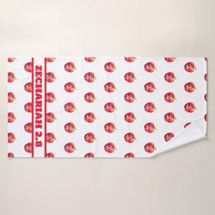 Manzana del ojo de Dios rojo y blanco