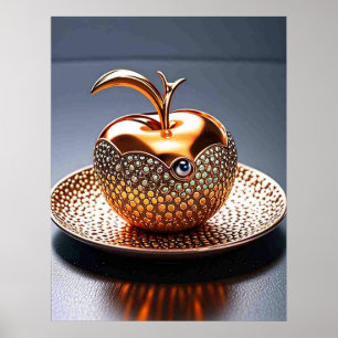 Manzana Dorada Regalo de Decoración Elegante Para 