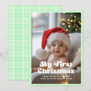 Manzana Granny Smith Gingham Mi Primer Navidad Beb