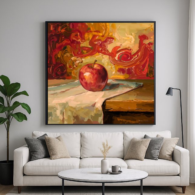 Manzana roja - Arte de vida con estilo de pintura (Subido por el creador)