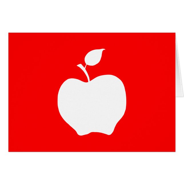 Manzana roja y blanca (Anverso (Horizontal))