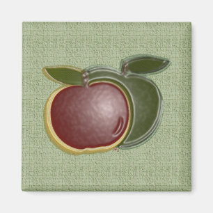 Manzanas brillantes (sage) imán