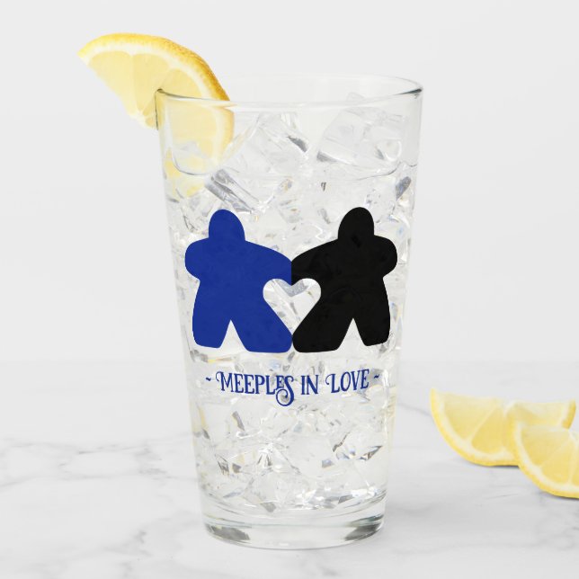 Manzanas de amor, tumbler azul y negro (Anverso (hielo))